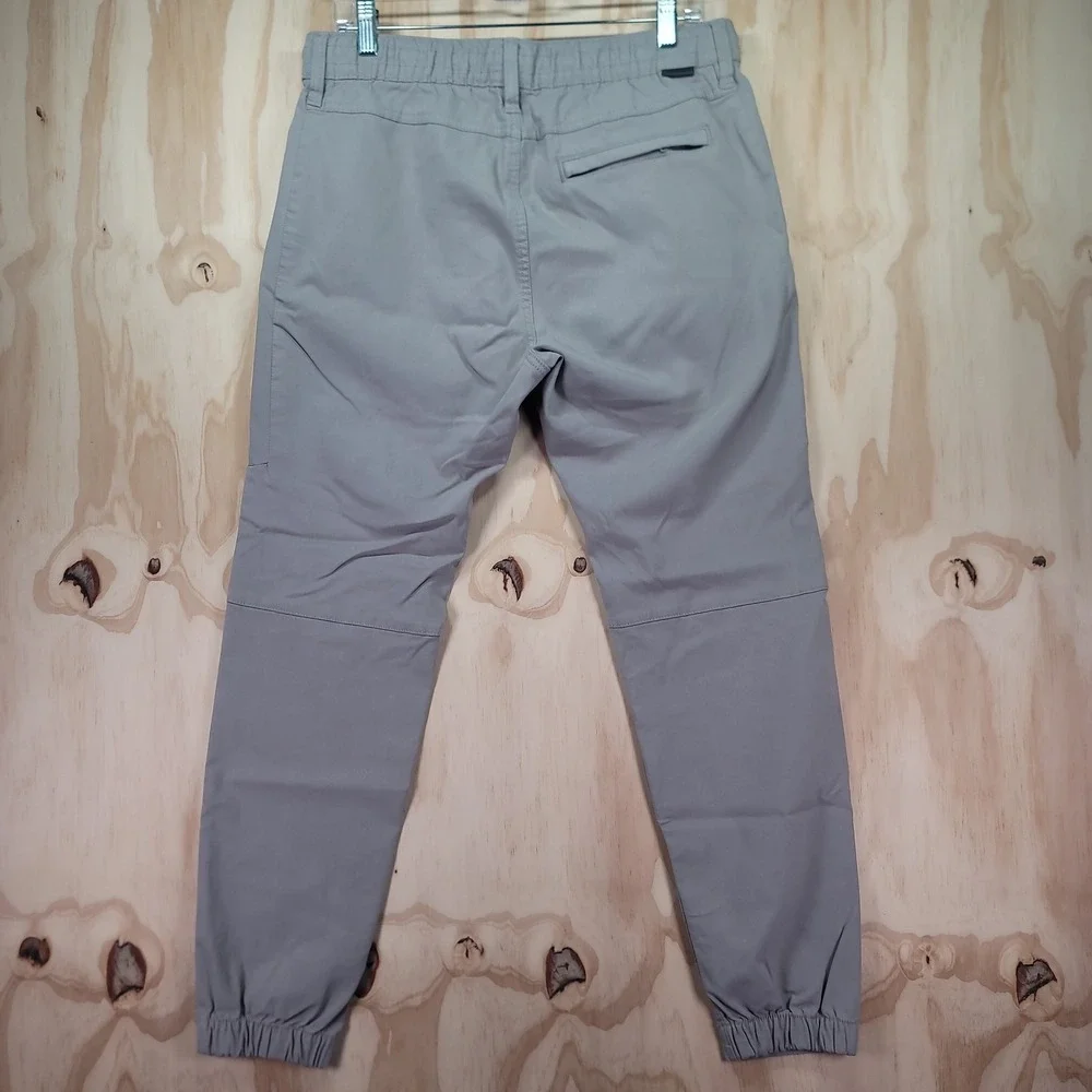 Projek Raw MTL/02 Mens M (32-33) Gray Jogger Pants Elastic Waist Drawstring - Picture 11 of 16